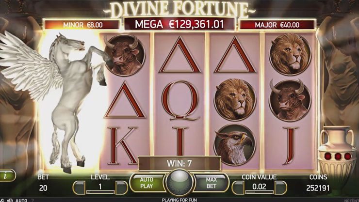 Divine Fortune slot bij Fortuin Casino spelen